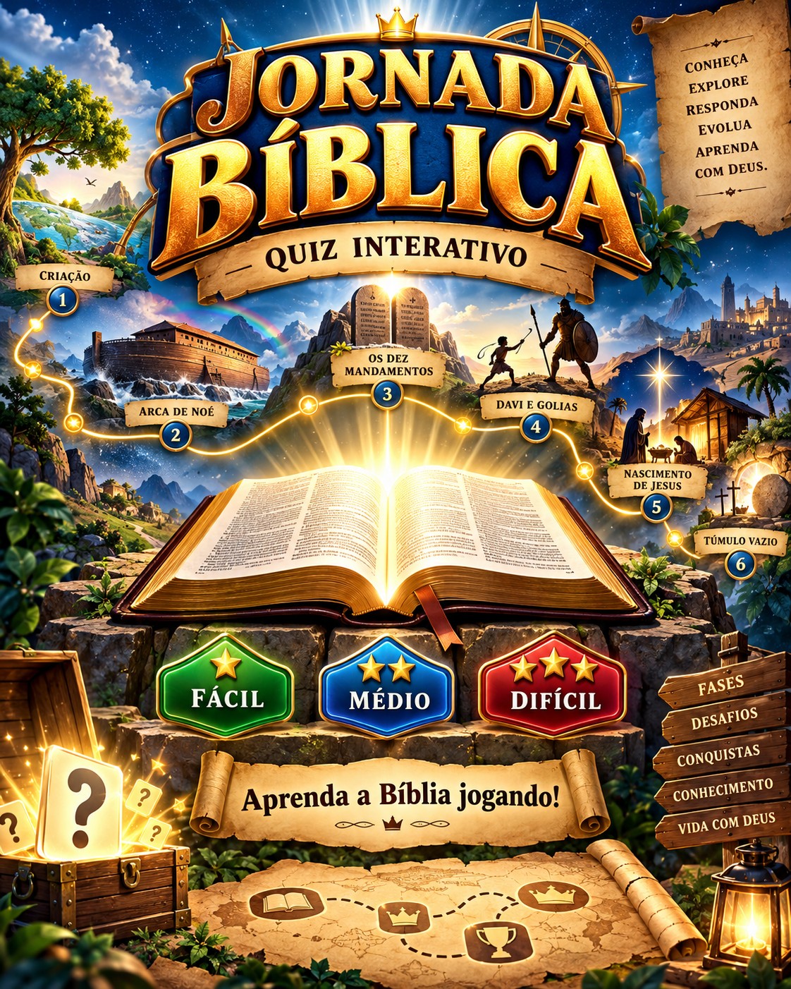 Capa de JORNADA BÍBLICA – QUIZ INTERATIVO