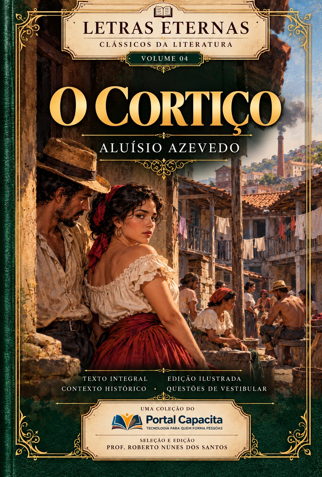 Capa de O CORTIÇO — ALUÍSIO AZEVEDO
