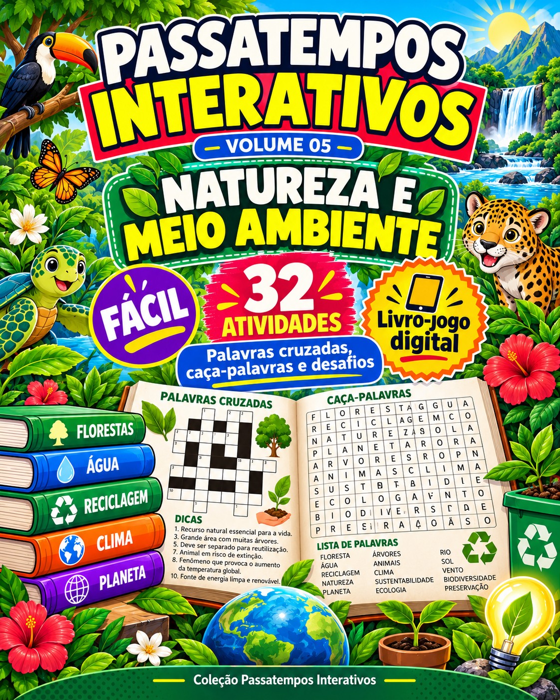 Capa de PASSATEMPOS INTERATIVOS – VOLUME 05