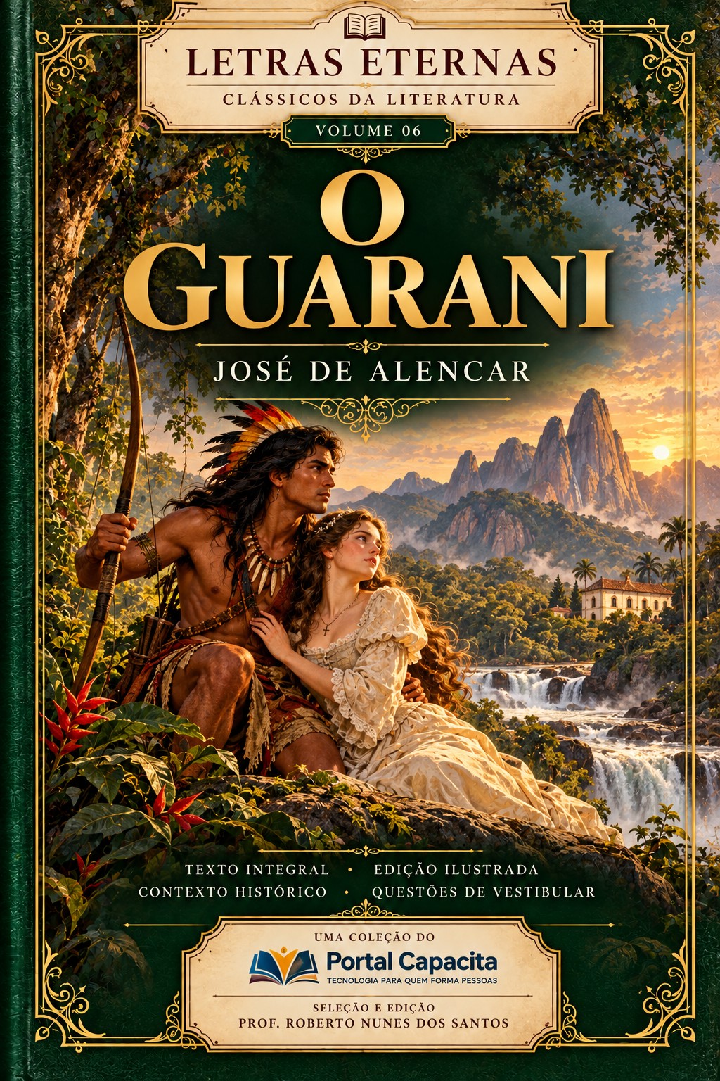 Capa de O GUARANI — JOSÉ DE ALENCAR